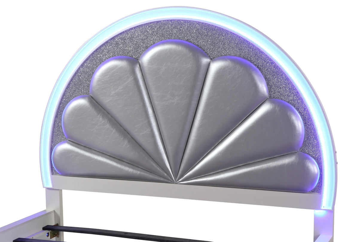 Queen Contemporary LED Wooden Bed Frame - Omega Lifestyles