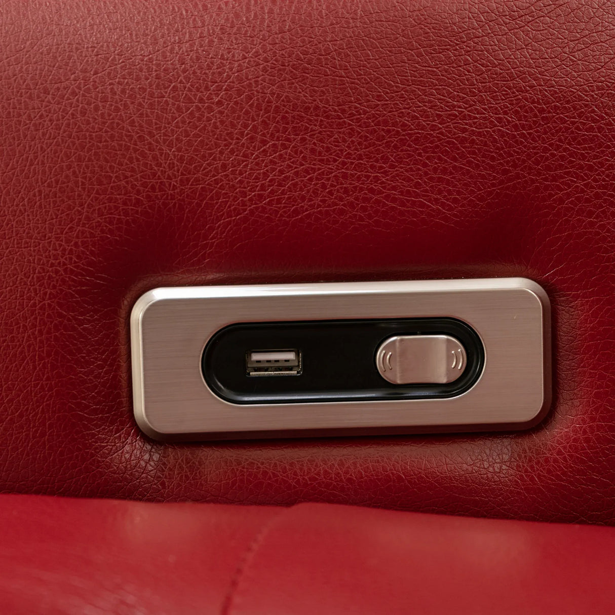 Power Recliner Chair PU Leather With USB Tray Table - Omega Lifestyles