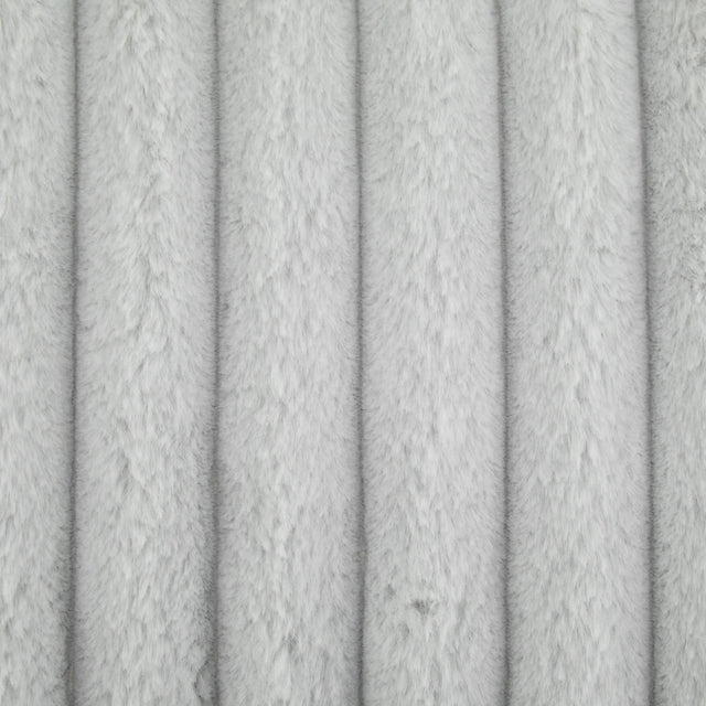 Soft Foldable Light Gray Faux-Fur Bean Bag Lounge Chair - Omega Lifestyles