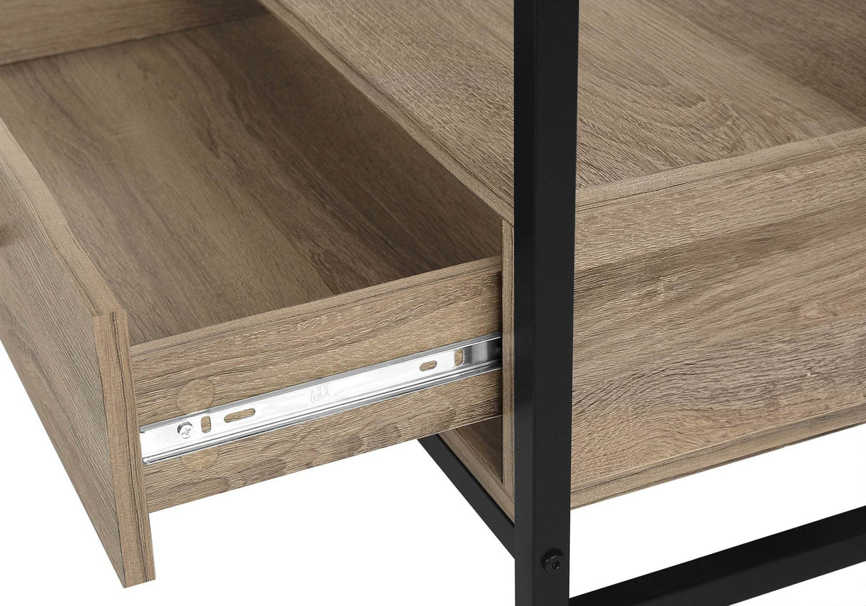 48-Inch Modern Taupe Wood Look TV Stand Console - Sleep Galleria