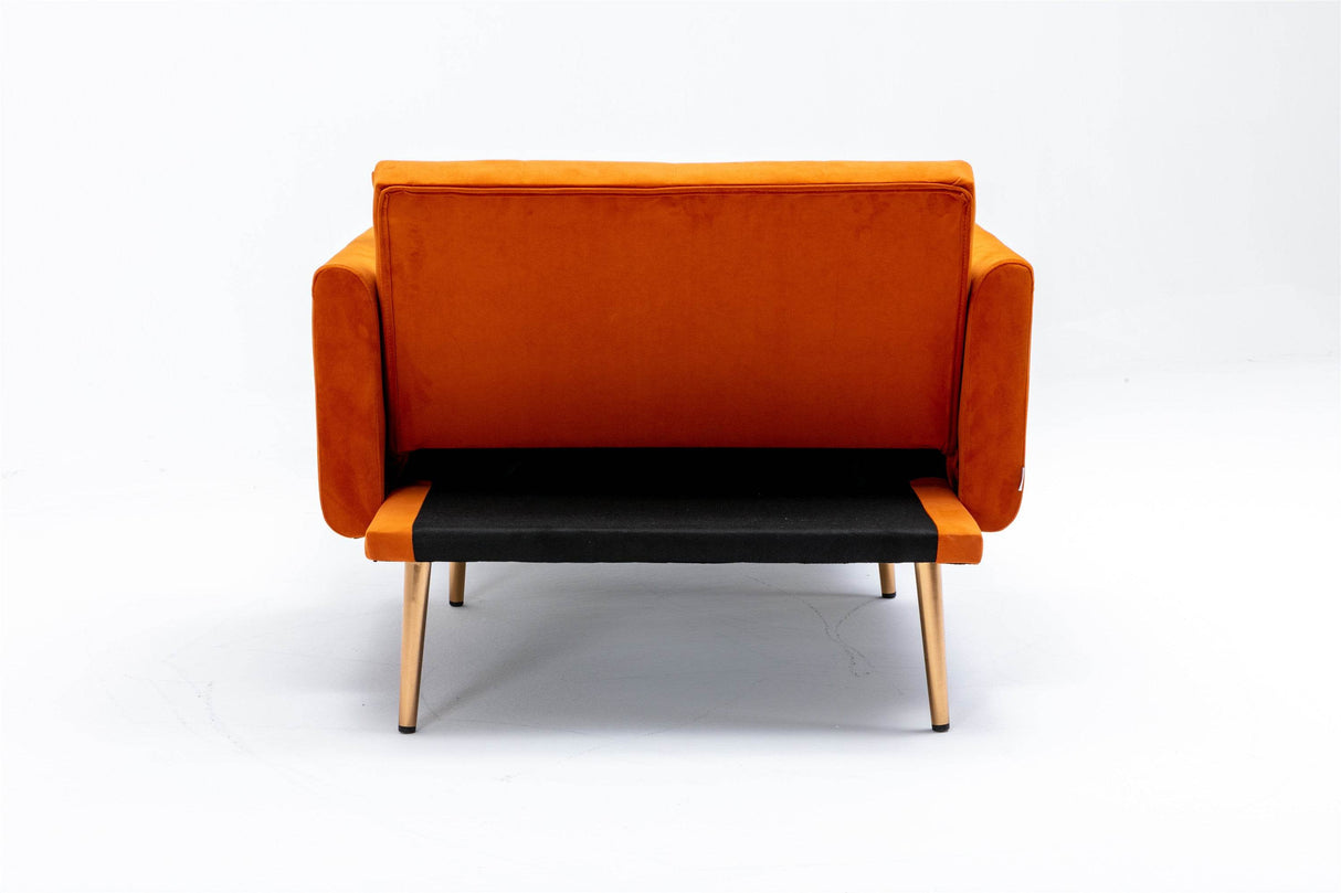 Velvet Upholstered Adjustable Accent Chair With Foam Padding - Omega Lifestyles