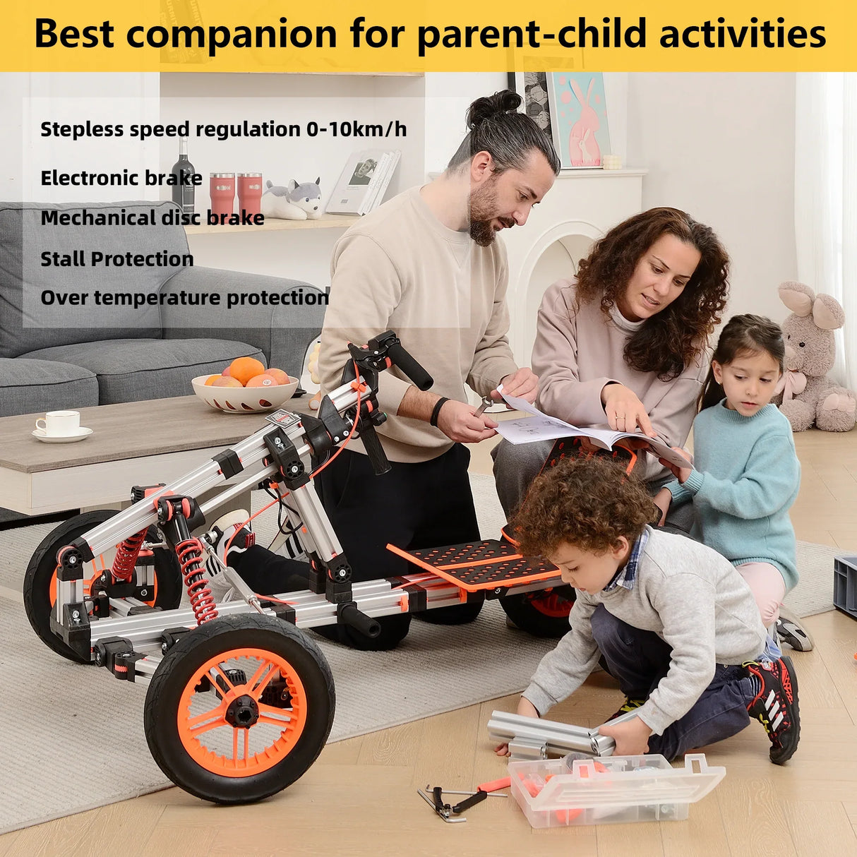 Modular Aluminum Electric Kids Go-Kart With Upgradable Modules - Omega Lifestyles