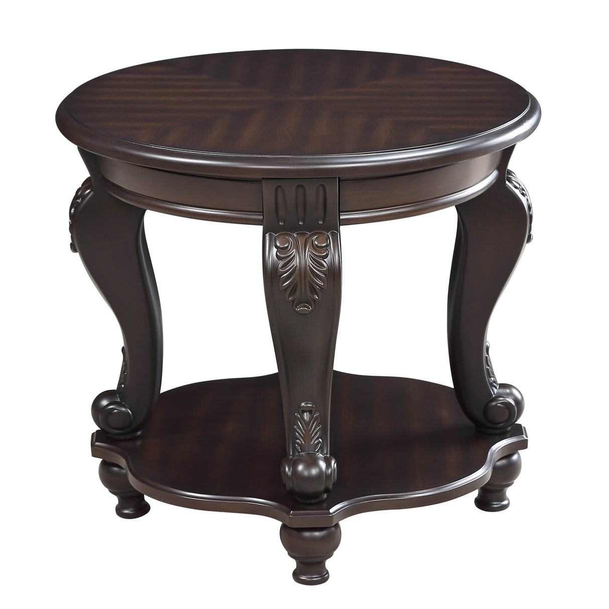 3-Piece Espresso Rubber Wood Coffee Table Set - Sleep Galleria