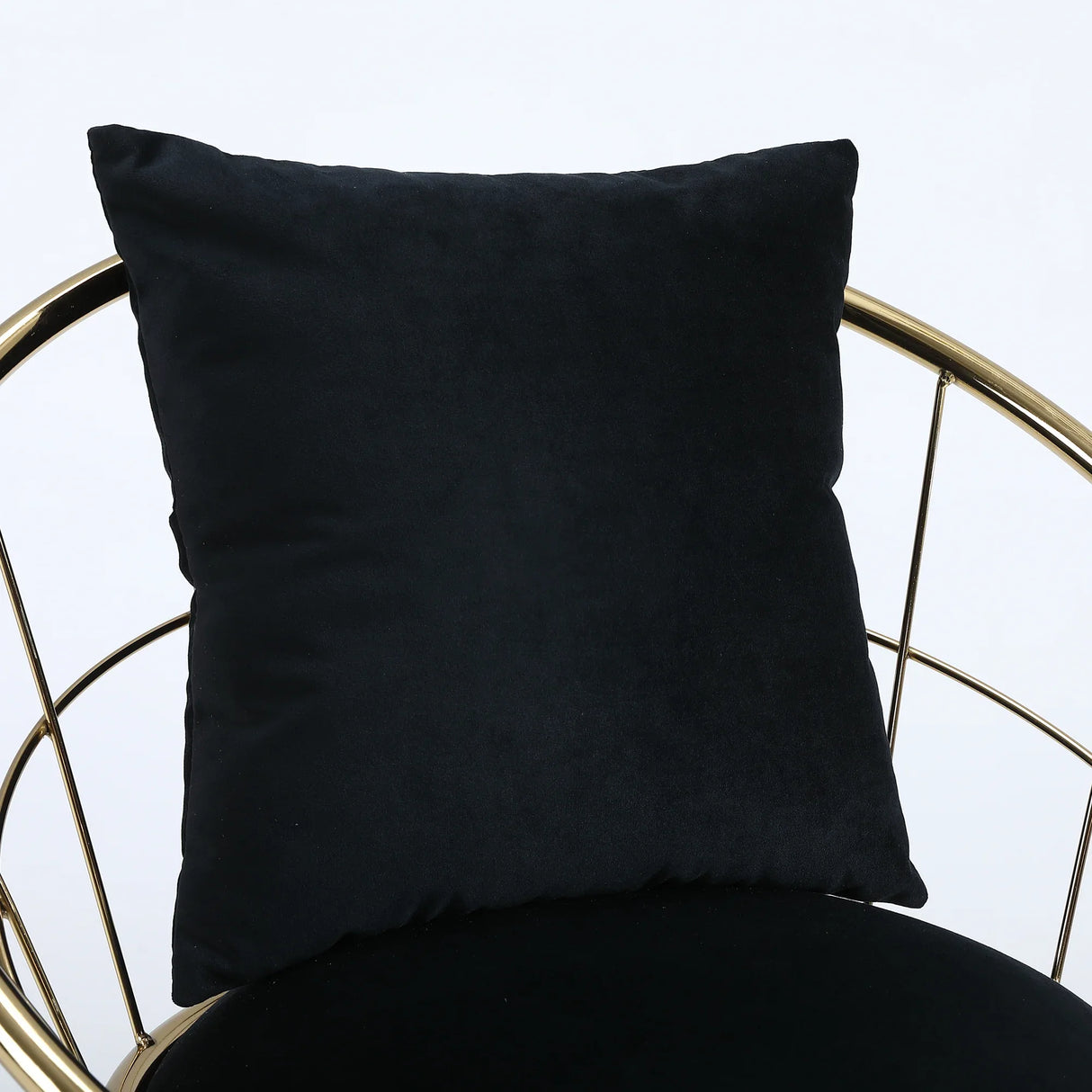 Set Of 2 Black Velvet Adjustable Height Bar Chairs - Omega Lifestyles