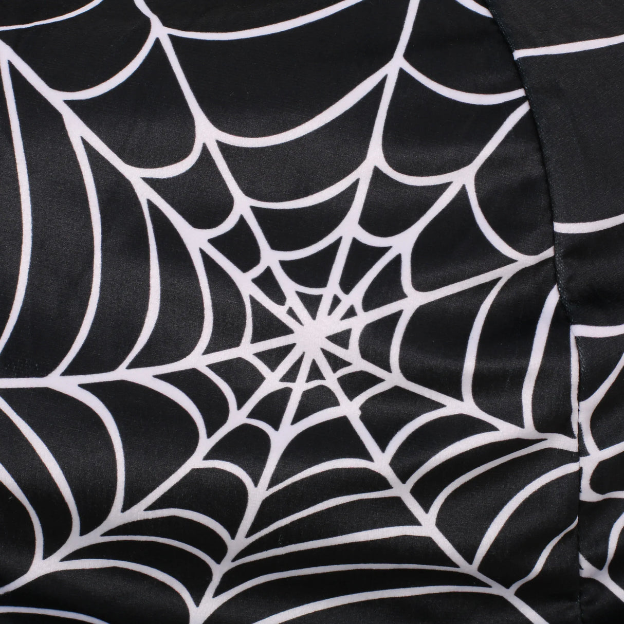 Halloween Spiderweb 3-Foot Foam Filled Fabric Bean Bag Chair - Omega Lifestyles