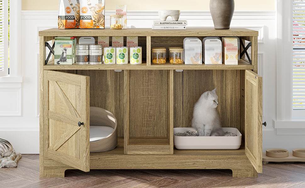 Multifunctional Cat Litter Box Enclosure Furniture - Sleep Galleria