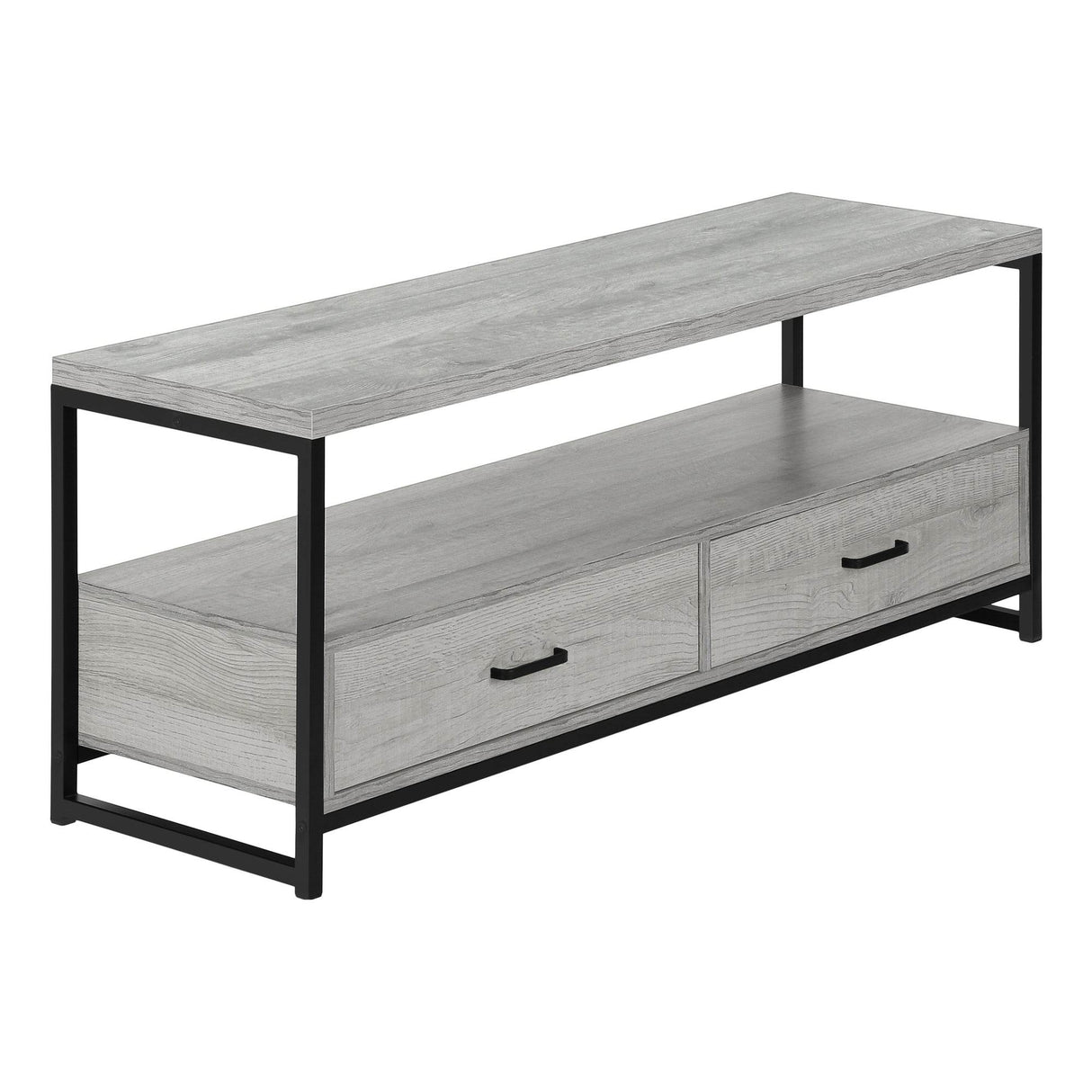48-Inch Grey Laminate TV Stand With Storage Drawers - Sleep Galleria