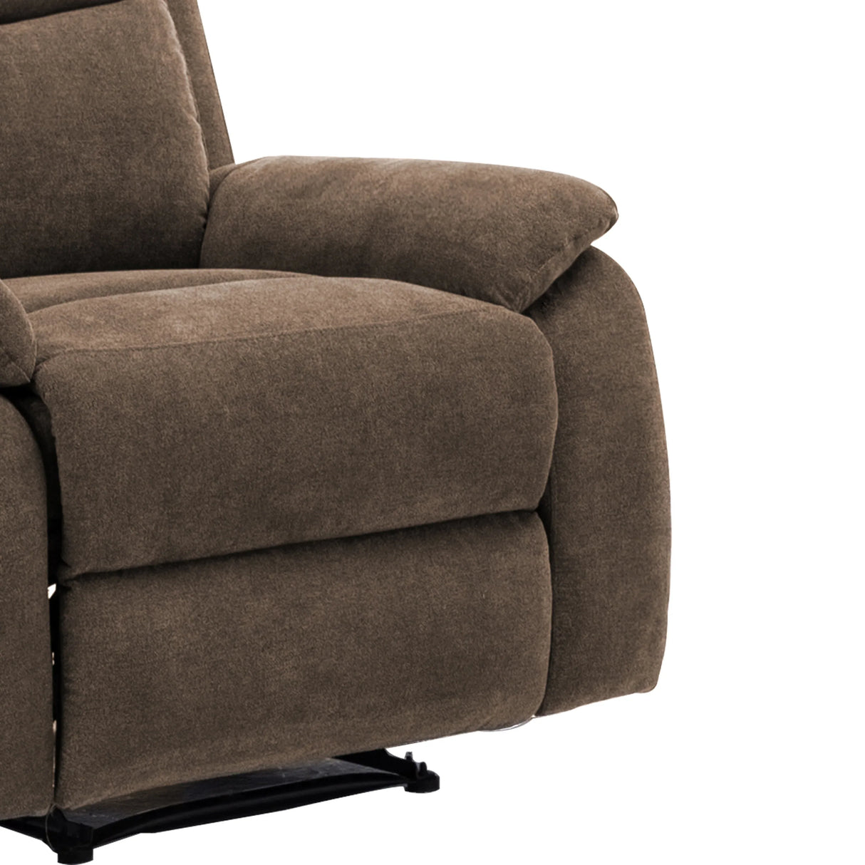 Plush Foam-Encased Coil Reclining Chair Brown - Omega Lifestyles