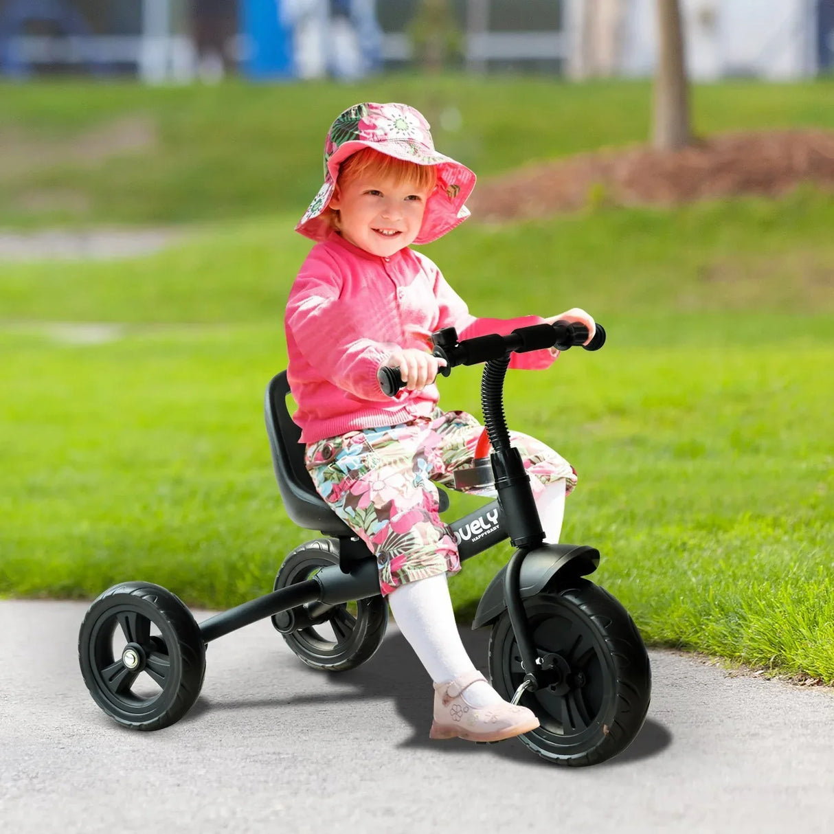 3-Wheel Ergonomic Steel Frame Ride-On Toddler Tricycle - Omega Lifestyles