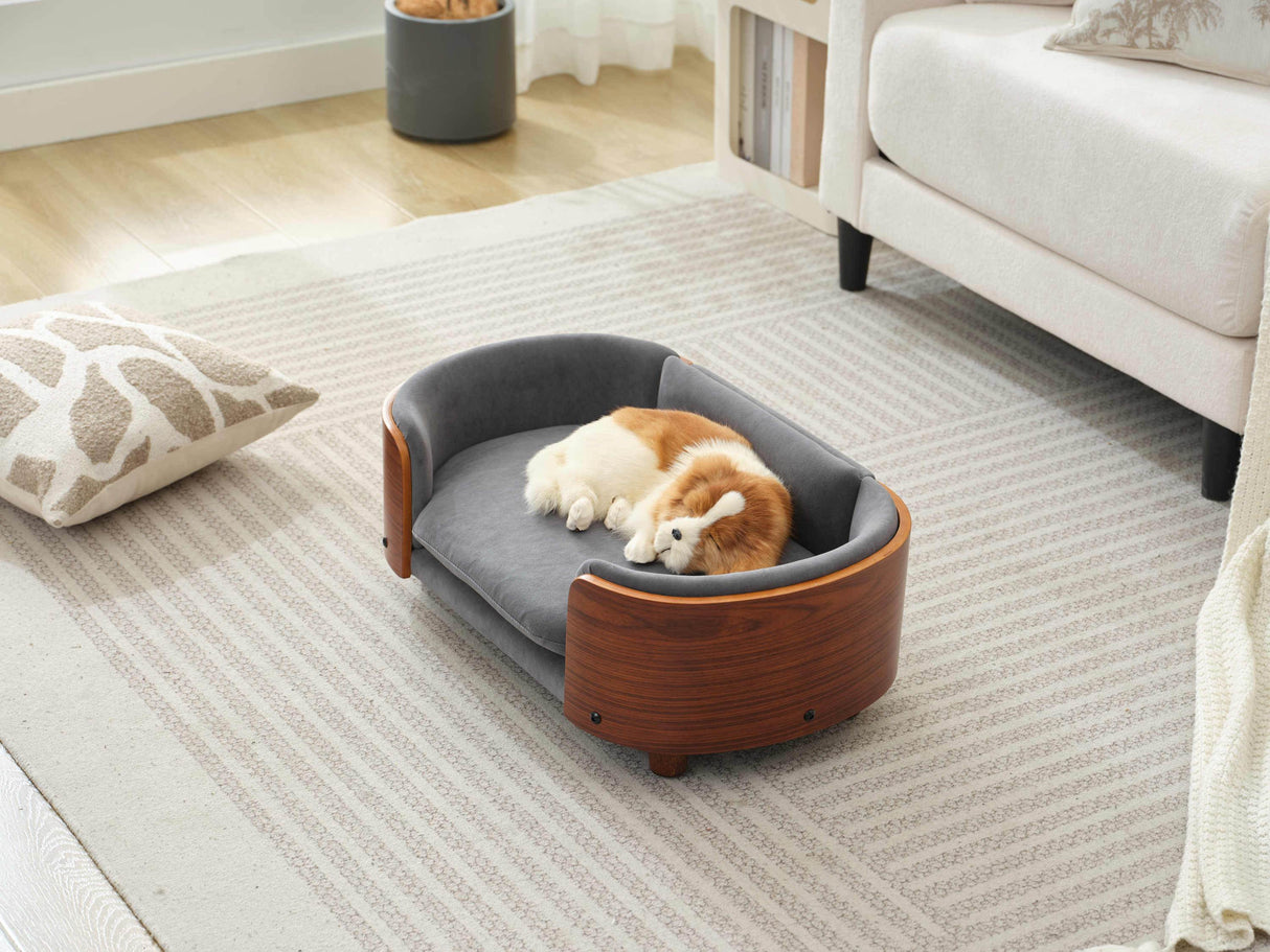Orthopedic Scandinavian Solid Wood Elevated Dog Bed - Sleep Galleria