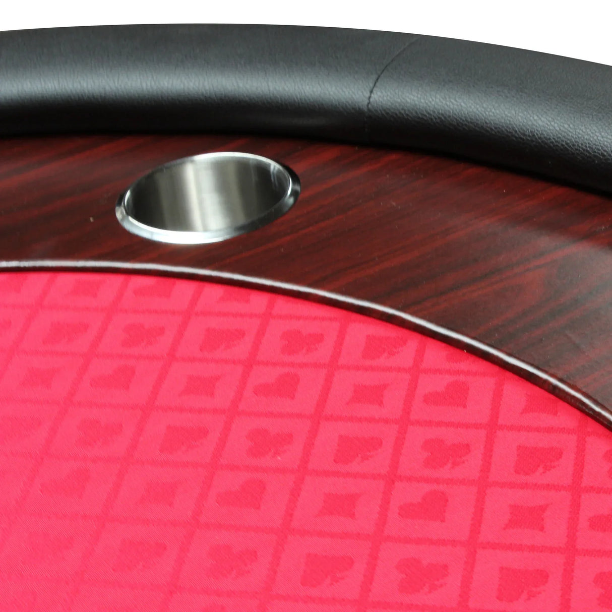 Foldable Modern 96-Inch Wood Racetrack Poker Table - Omega Lifestyles