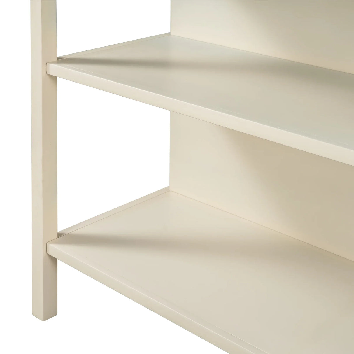 Rustic Solid Wood Kitchen Island With Open Shelves - Omega Lifestyles