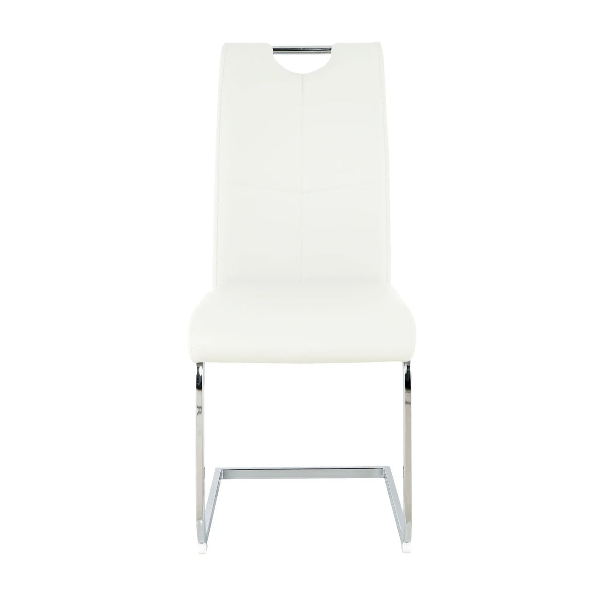 Modern Glass Dining Table With Stainless Steel Base Set - Omega Lifestyles