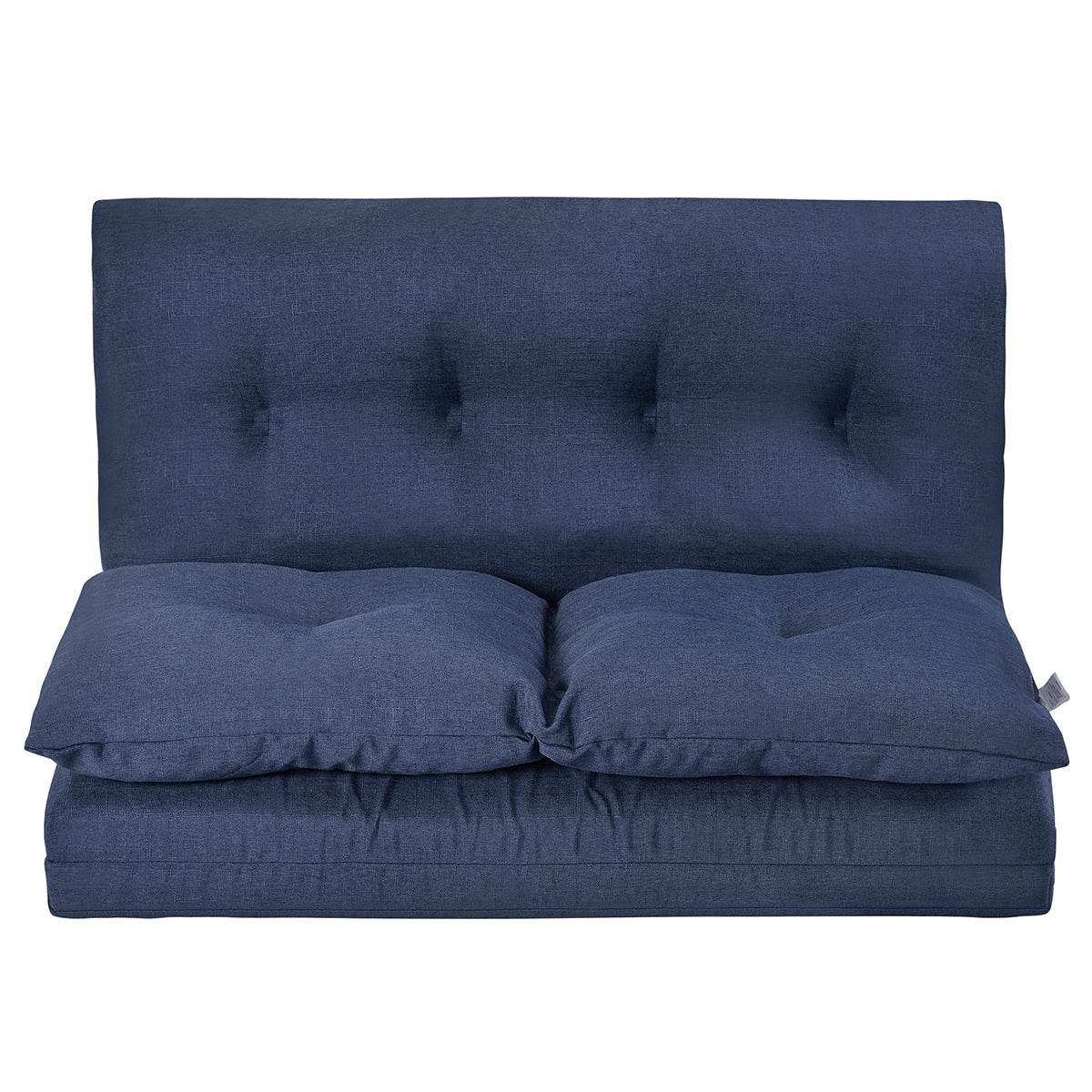 Navy Blue Multi-Functional Adjustable Floor Sofa Chaise Lounge - Omega Lifestyles
