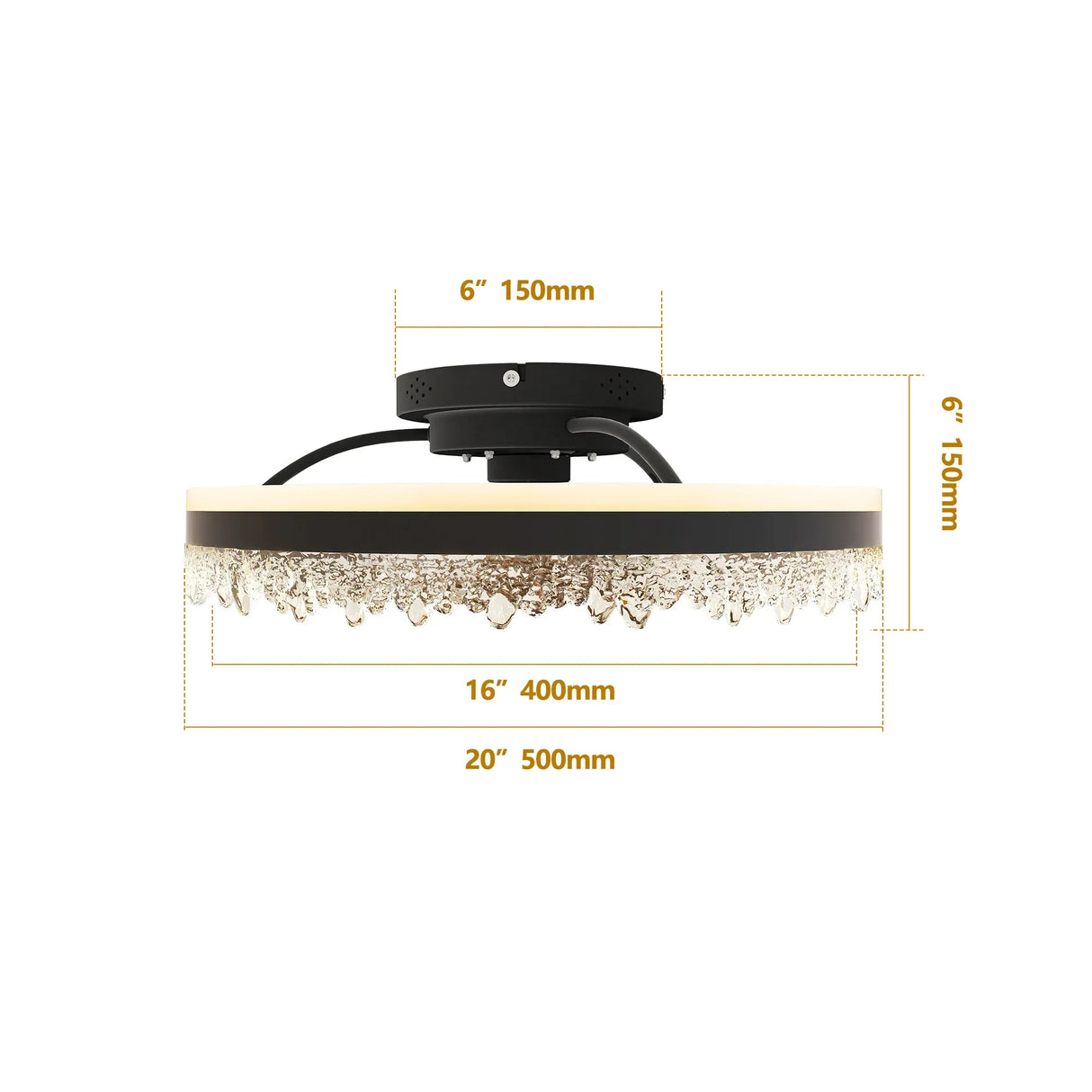 Modern 20-Inch LED Ceiling Fan Light With Remote Control - Omega Lifestyles