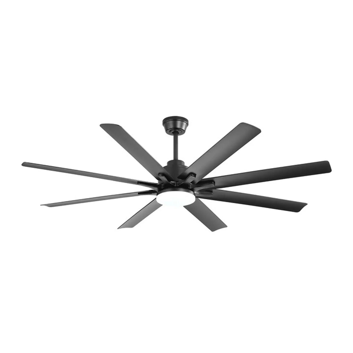 66-Inch Matte Black Smart Reversible DC Motor Ceiling Fan - Omega Lifestyles