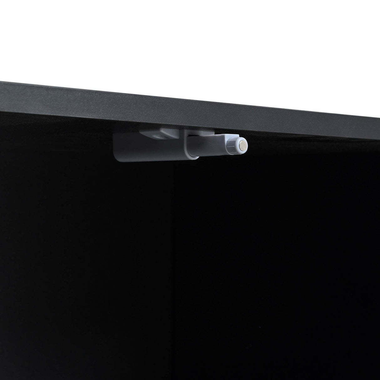 Modern Black TV Stand With LED Light And Storage - Sleep Galleria