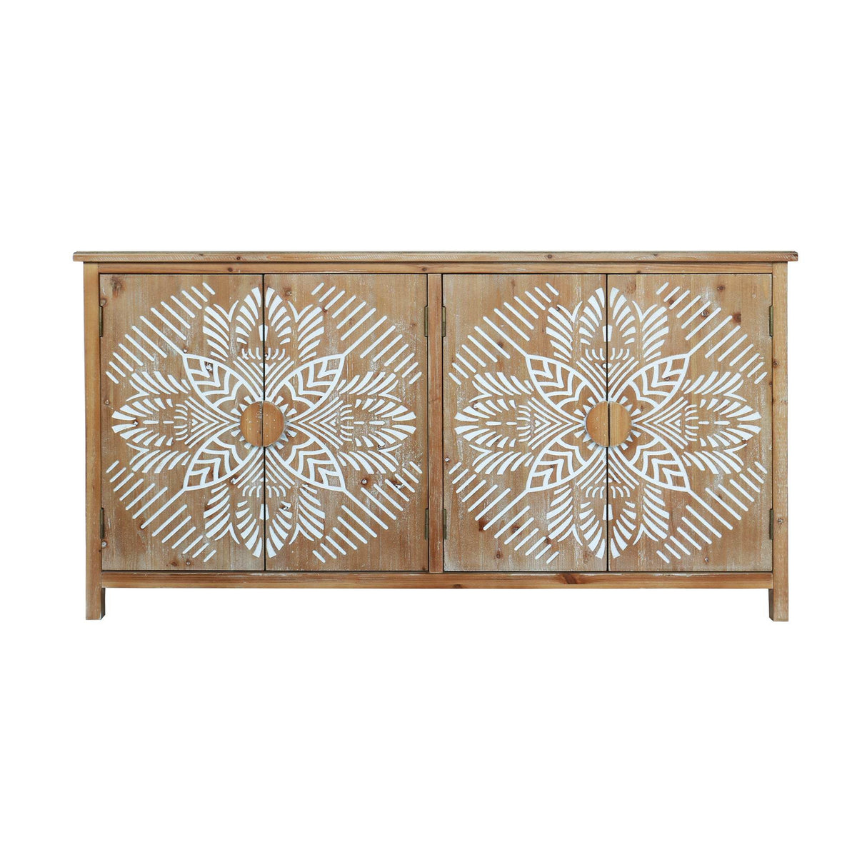 Vintage American Design Accent Corner Cabinet With Storage - Sleep Galleria