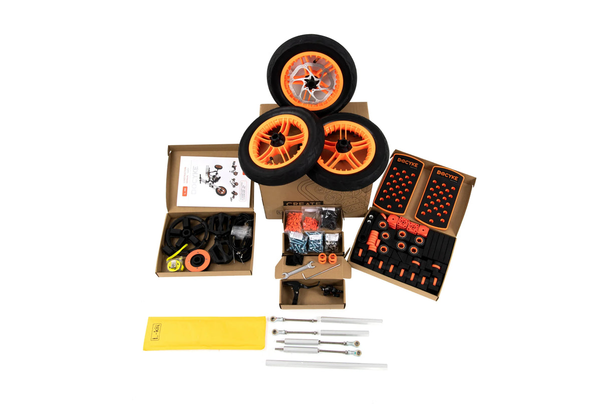 Modular Kids Buildable Go Kart Bike Scooter Set - Omega Lifestyles