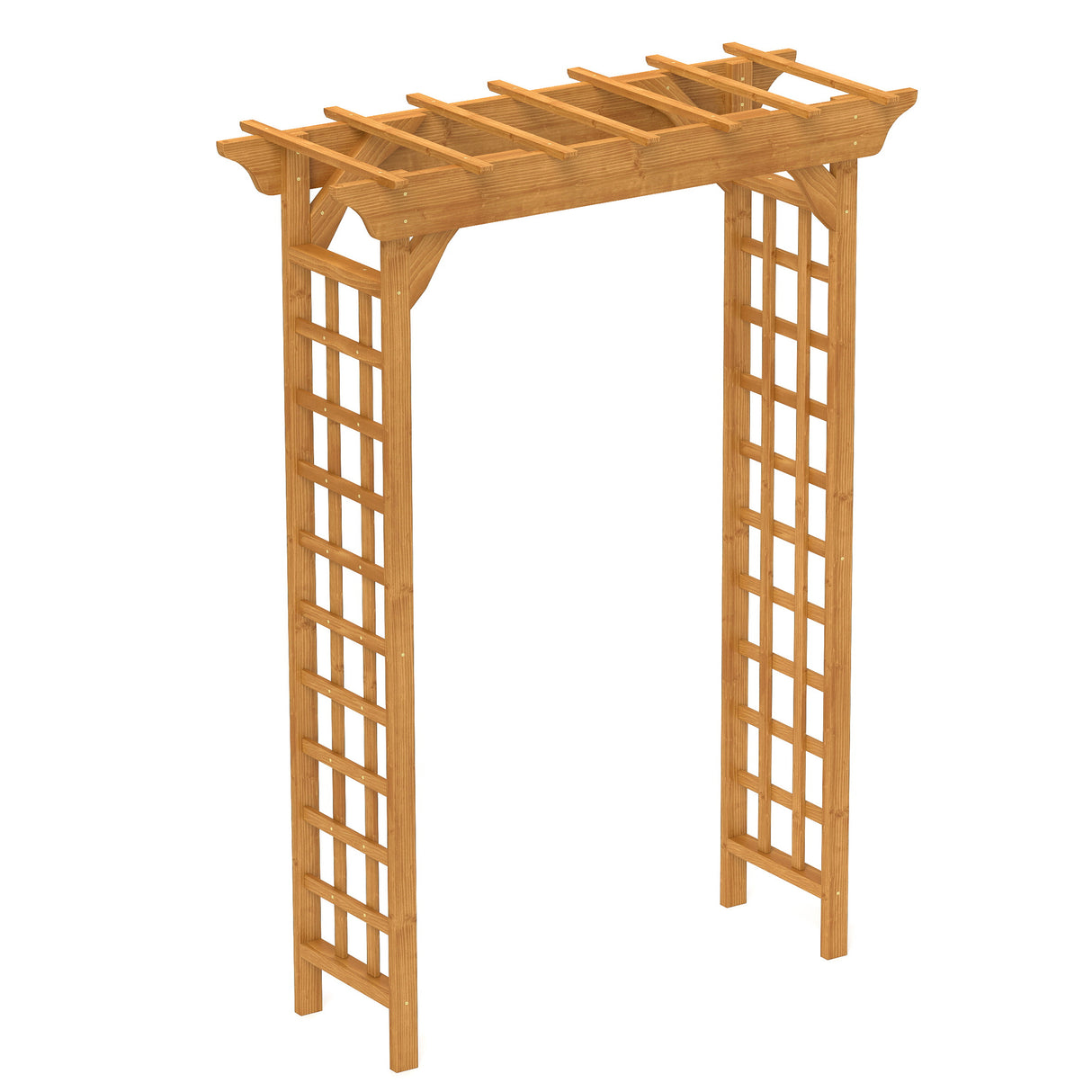 Solid Wood Fir Wood Wedding Arbor Trellis 63x26x85 Inches