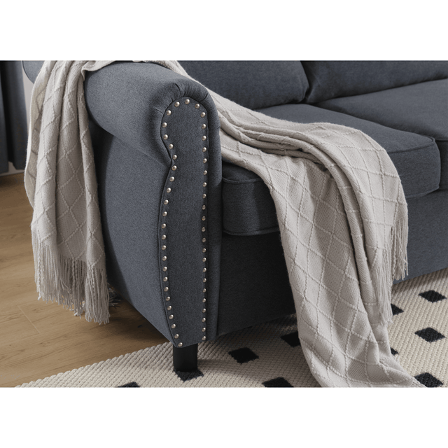 6-Seater Medium-Soft L-Shaped Pull-Out Sleeper Sofa - Omega Lifestyles