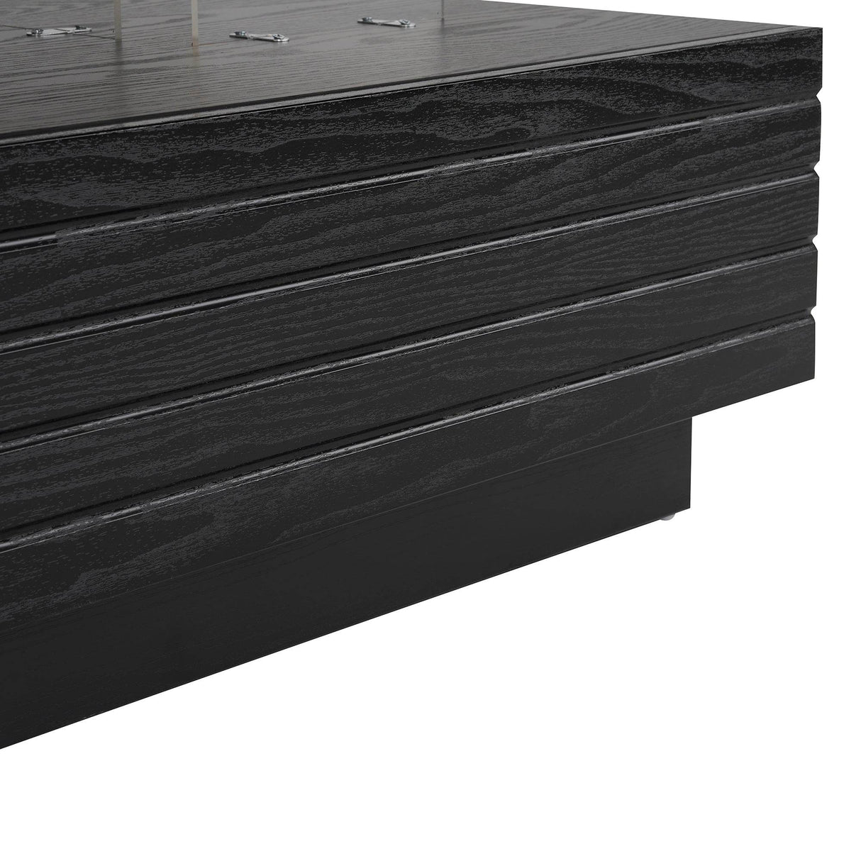 Modern Rectangular MDF Coffee Table With LED Lights - Sleep Galleria