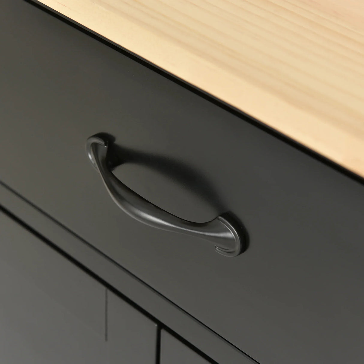 Kitchen Island Cart With Solid Wood Top And Storage - Omega Lifestyles