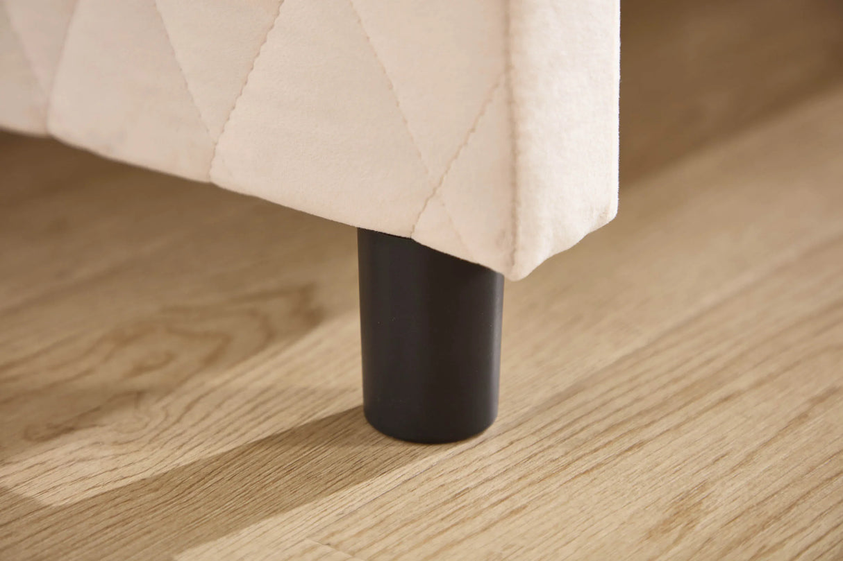 Twin Velvet Upholstered Daybed With Trundle Modern Design - Omega Lifestyles