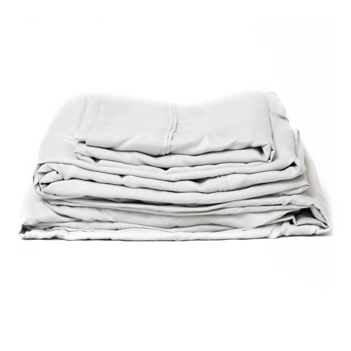 Twin Brushed Microfiber Sheet Set Pewter - Omega Lifestyles