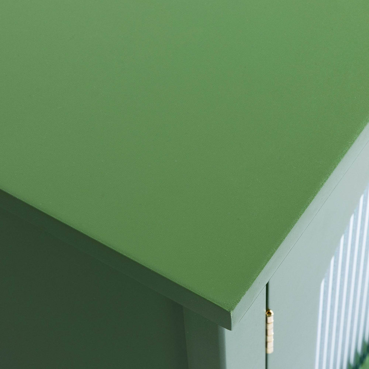 Antique Green Solid Wood TV Cabinet With Glass Door - Sleep Galleria