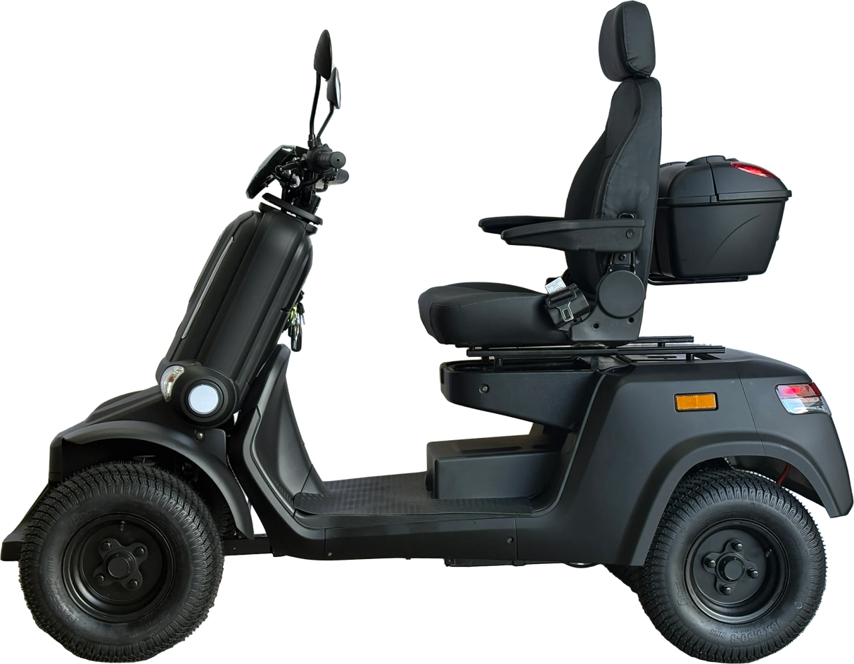Heavy Duty 4 Wheel Mobility Scooter With Dual Brakes - Omega Lifestyles