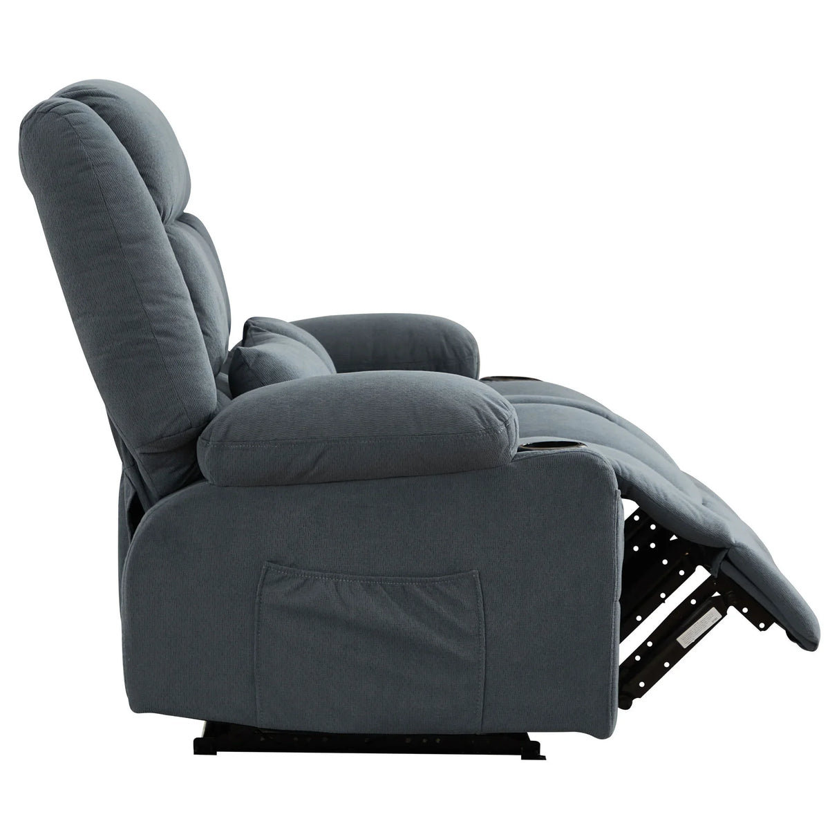 Manual Reclining Oversized Soft Metal Frame Loveseat - Omega Lifestyles