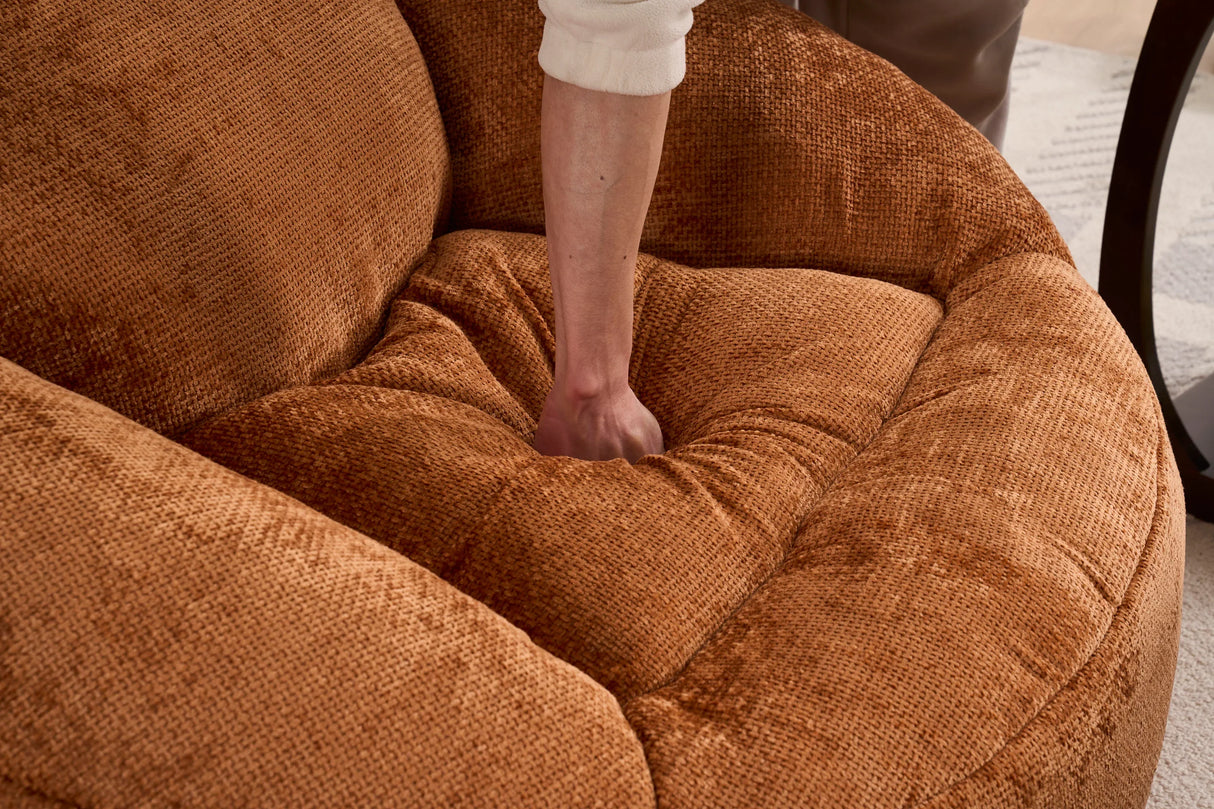 Extra Soft Chenille Memory Foam Bean Bag Chair - Omega Lifestyles