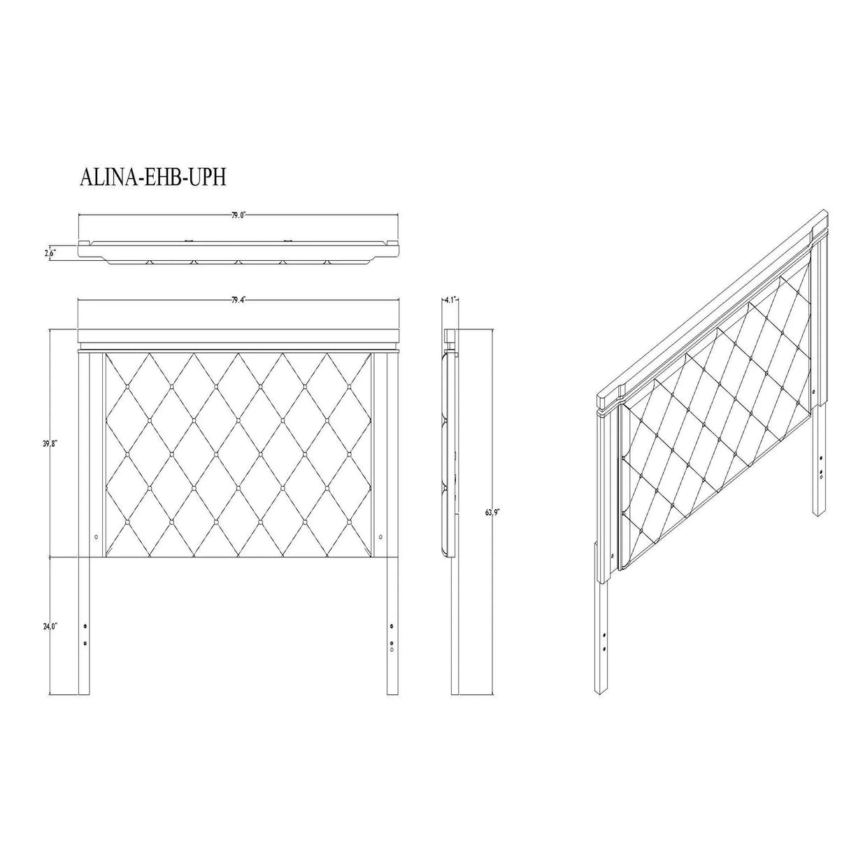 King Contemporary White Tufted Panel Bed Frame With LED Lights - Omega Lifestyles