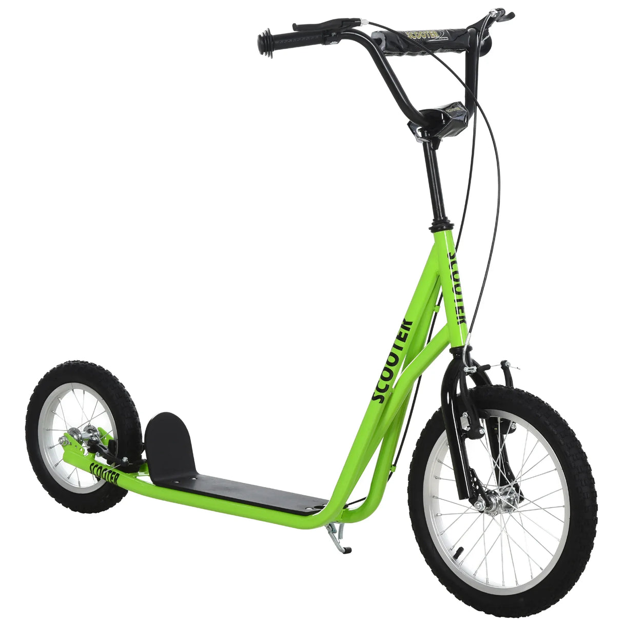 Youth Adjustable Handlebar Kick Scooter With Inflatable Tires - Omega Lifestyles
