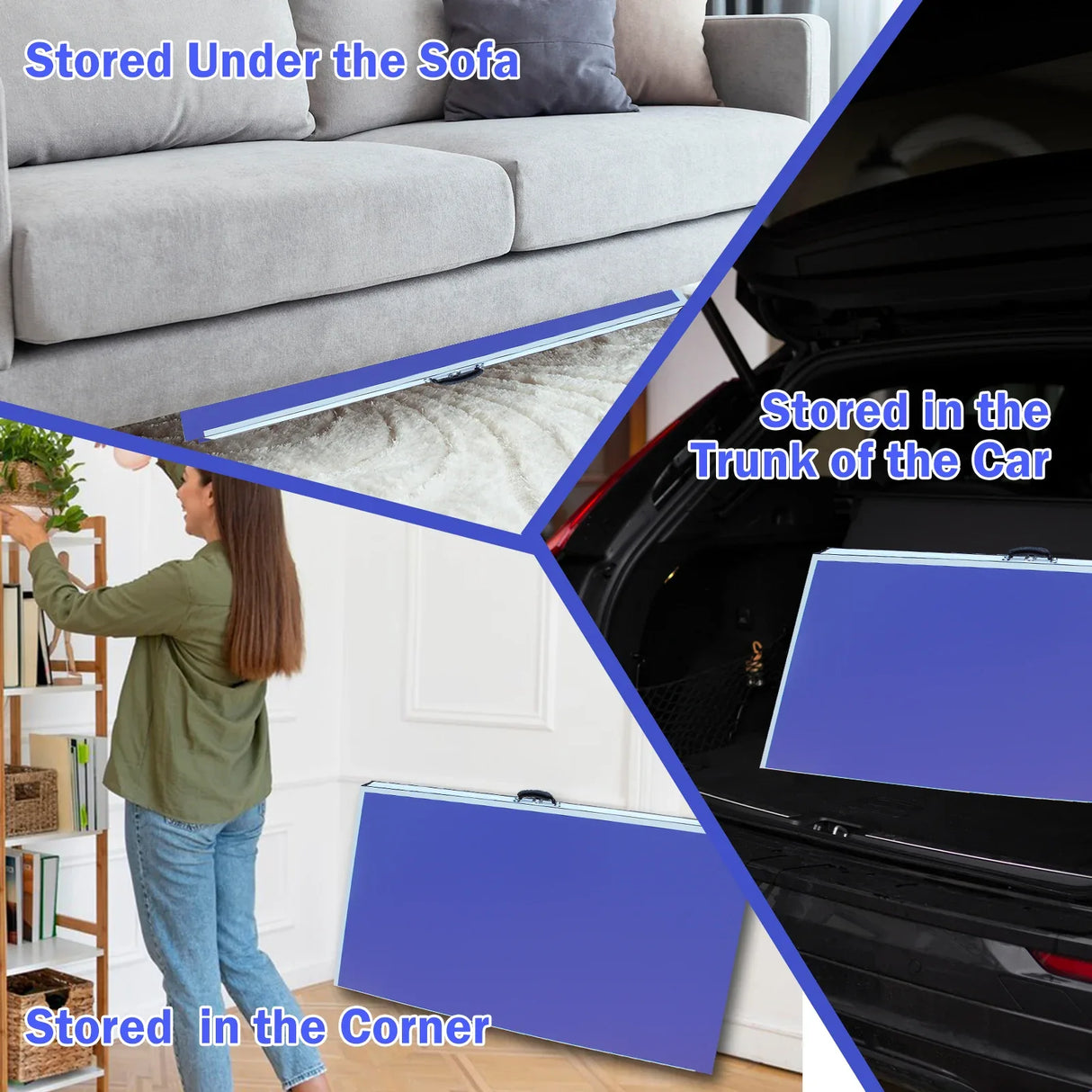 Foldable Mid-Size 9ft Portable Table Tennis Table Set - Omega Lifestyles