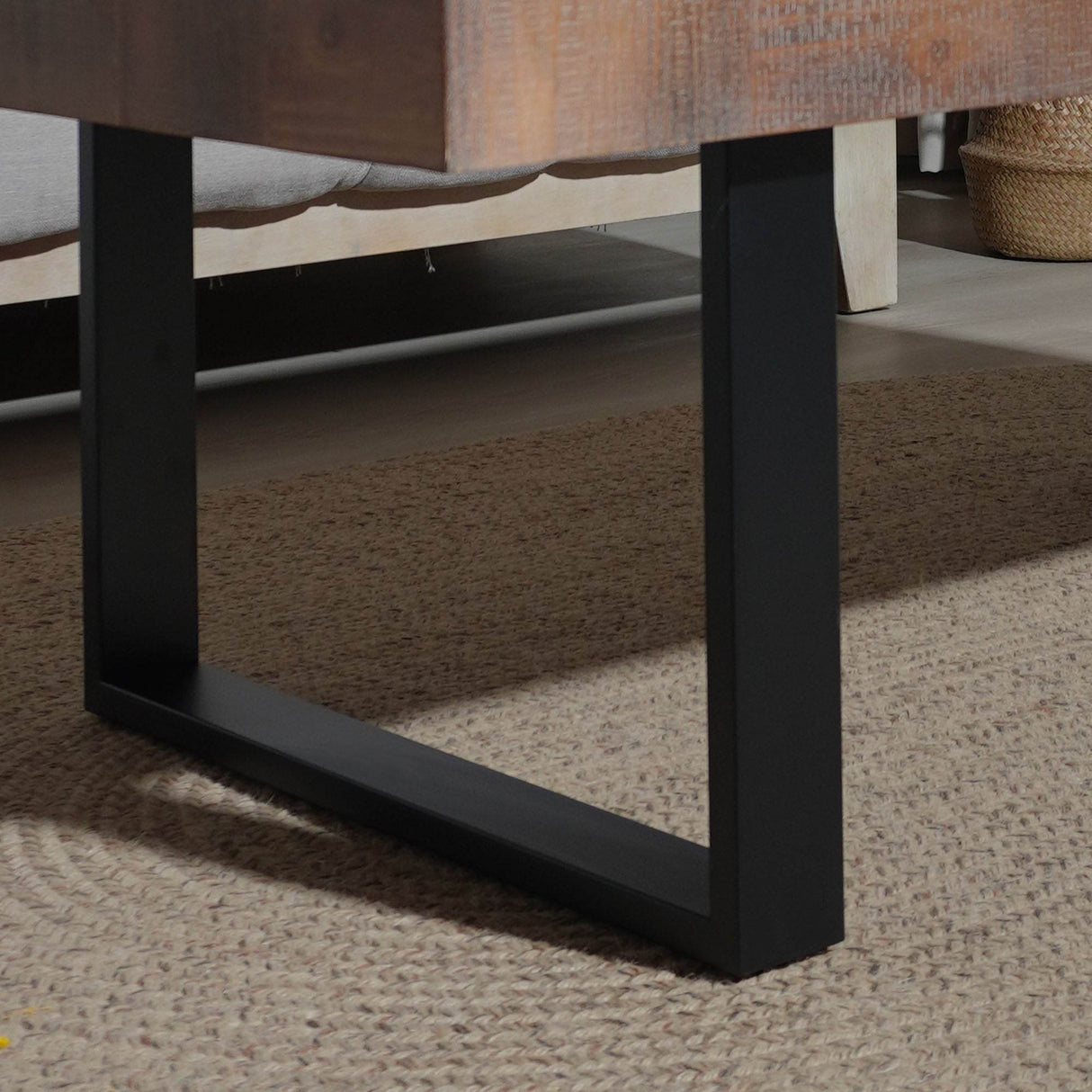 Rustic Industrial Handcrafted Solid Wood Coffee Table - Sleep Galleria