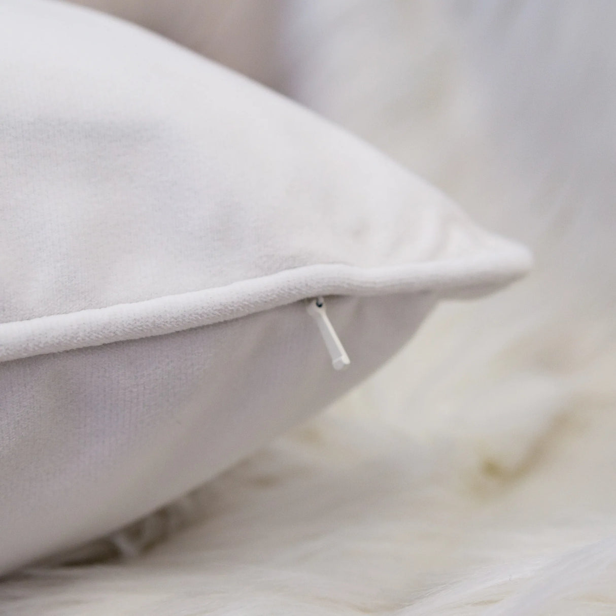 Let It Snow Embroidered Cotton Throw Pillow 20x20 Inch - Omega Lifestyles