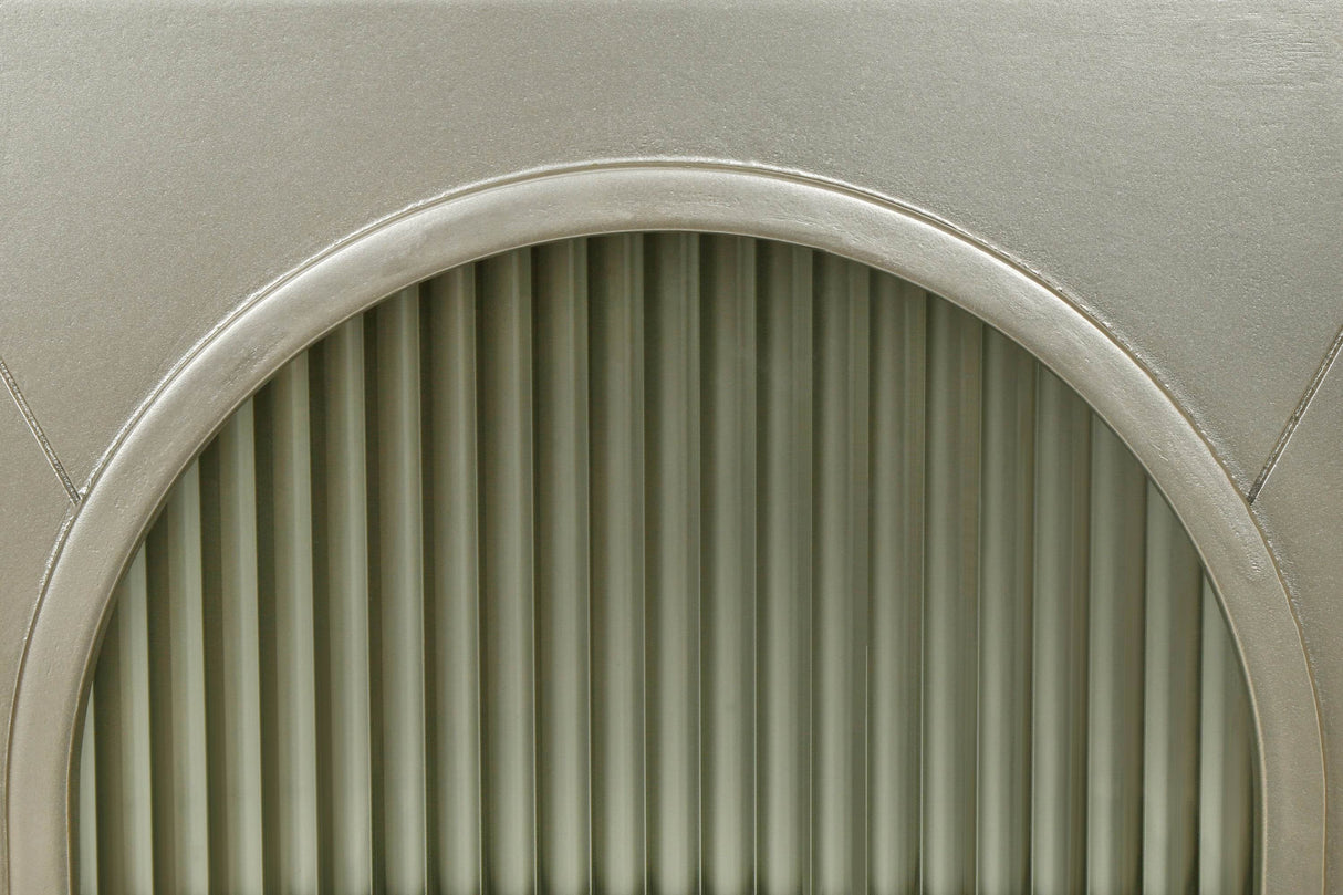 Antique Gold Wood TV Stand With Storage Cabinet - Sleep Galleria