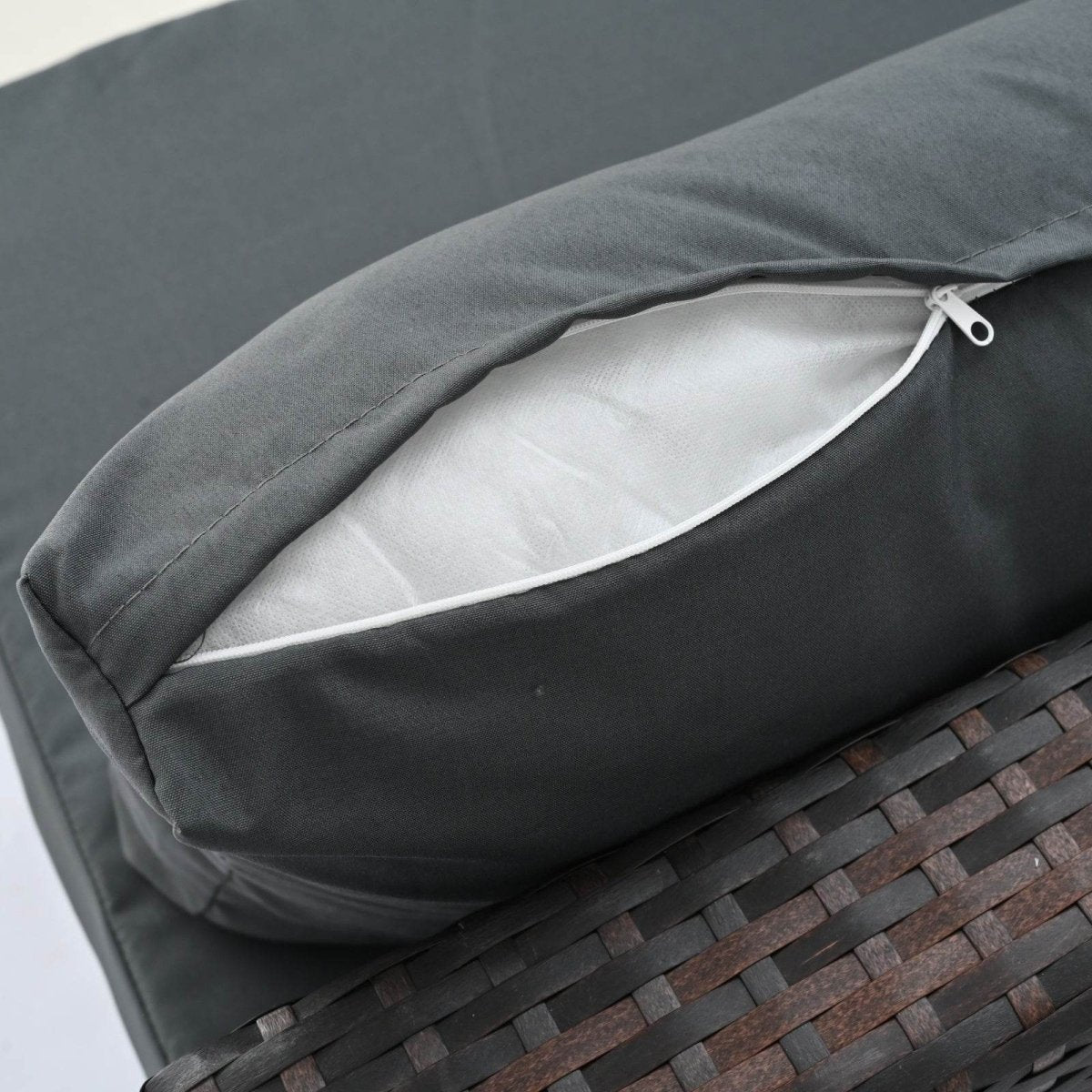 5-Piece Brown PE Rattan Outdoor Patio Furniture Set - Sleep Galleria