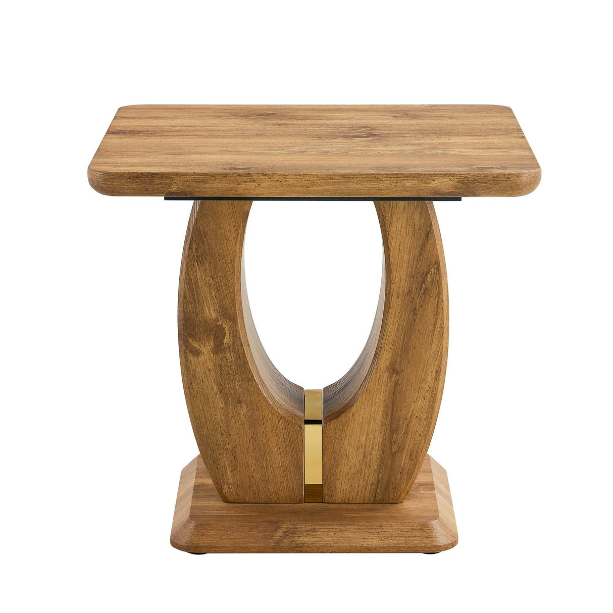 Modern Minimalist Wood Grain MDF Square Coffee Table - Sleep Galleria