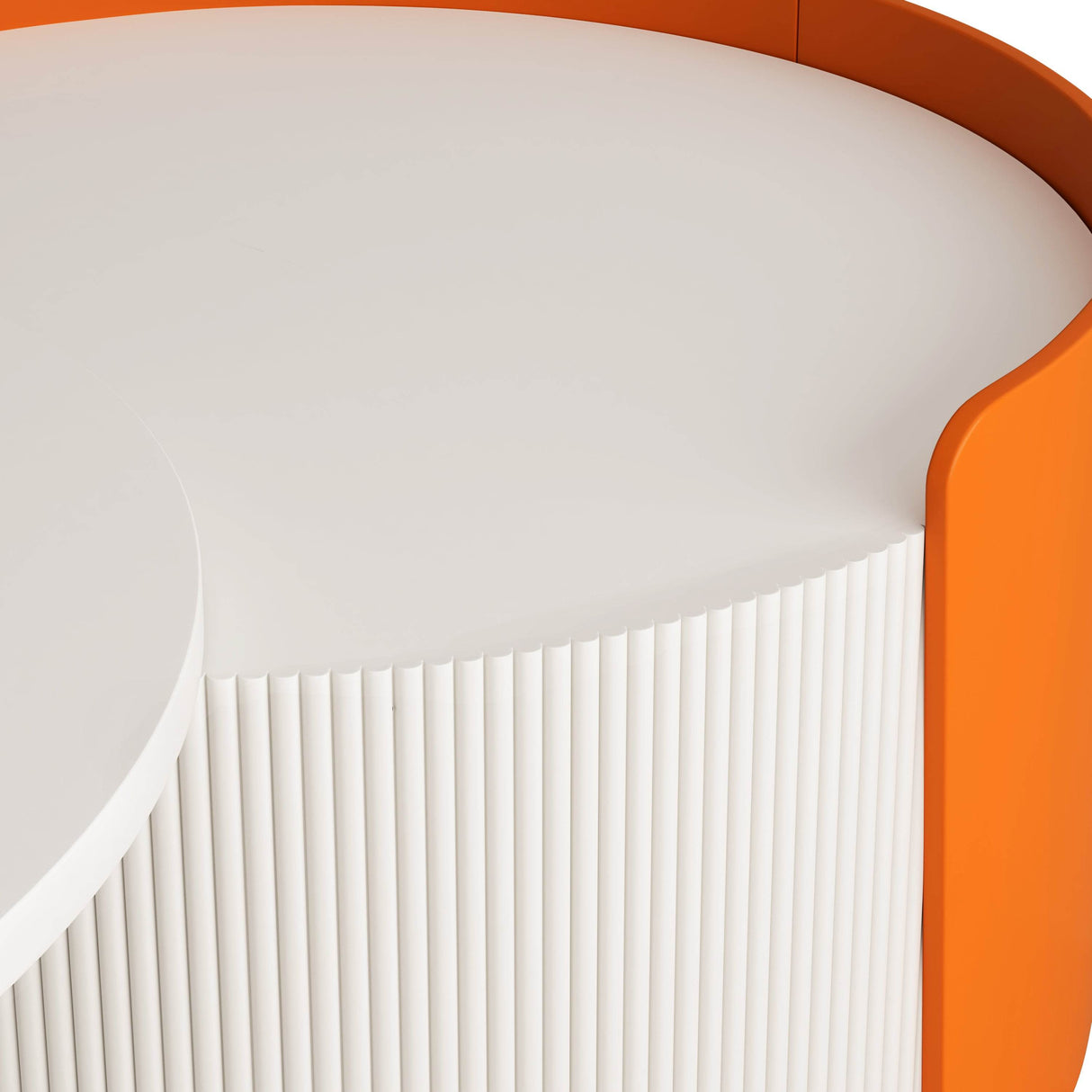 Modern Round MDF Nesting Coffee Table With Storage - Sleep Galleria