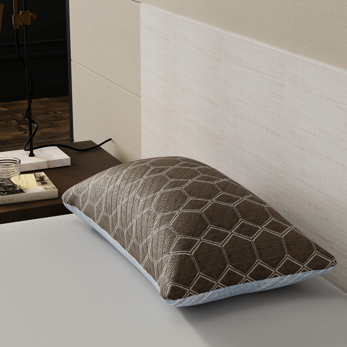 Cooling Adjustable Loft Standard Queen Polyester Pillow - Omega Lifestyles