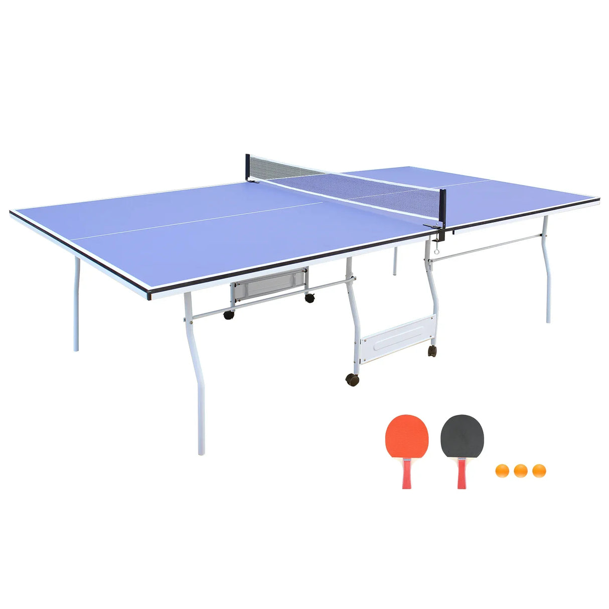 Competition Grade Foldable Indoor Table Tennis Table Set - Omega Lifestyles