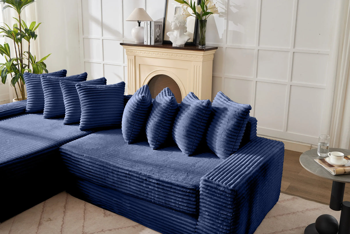 Convertible Corduroy Floor Sofa Bed Sleeper Couch - Omega Lifestyles