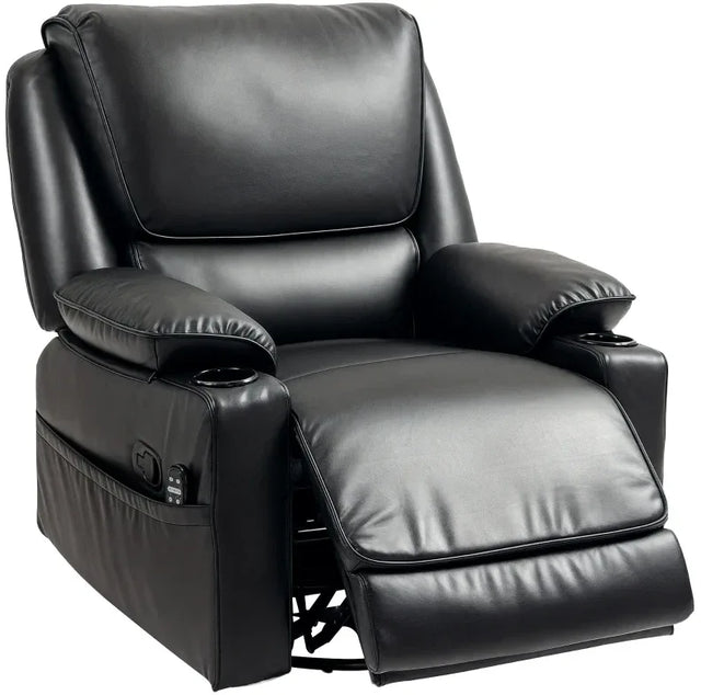 Oversized Swivel Recliner Massage Chair With Heat - Omega Lifestyles