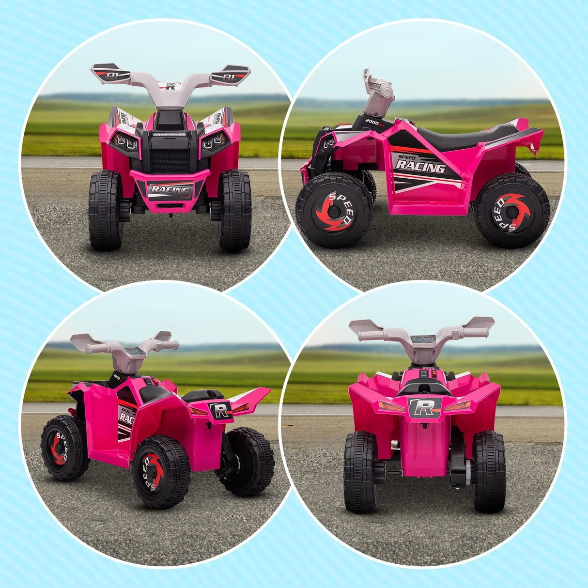 Kids 6V Electric ATV Ride-On With Wear-Resistant Wheels - Omega Lifestyles