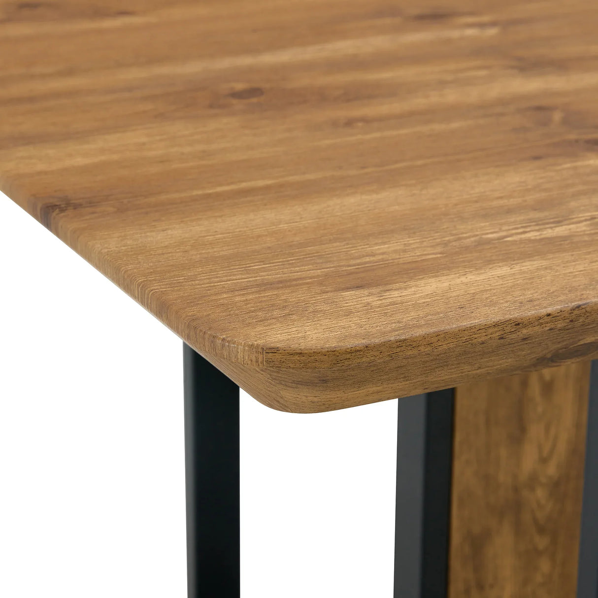 Wood-Textured MDF Dining Table Set With 4 Fabric Chairs - Omega Lifestyles