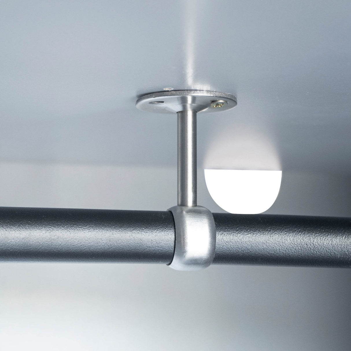 Polygon Corner Space-Saving Gray Particle Board Wardrobe - Omega Lifestyles