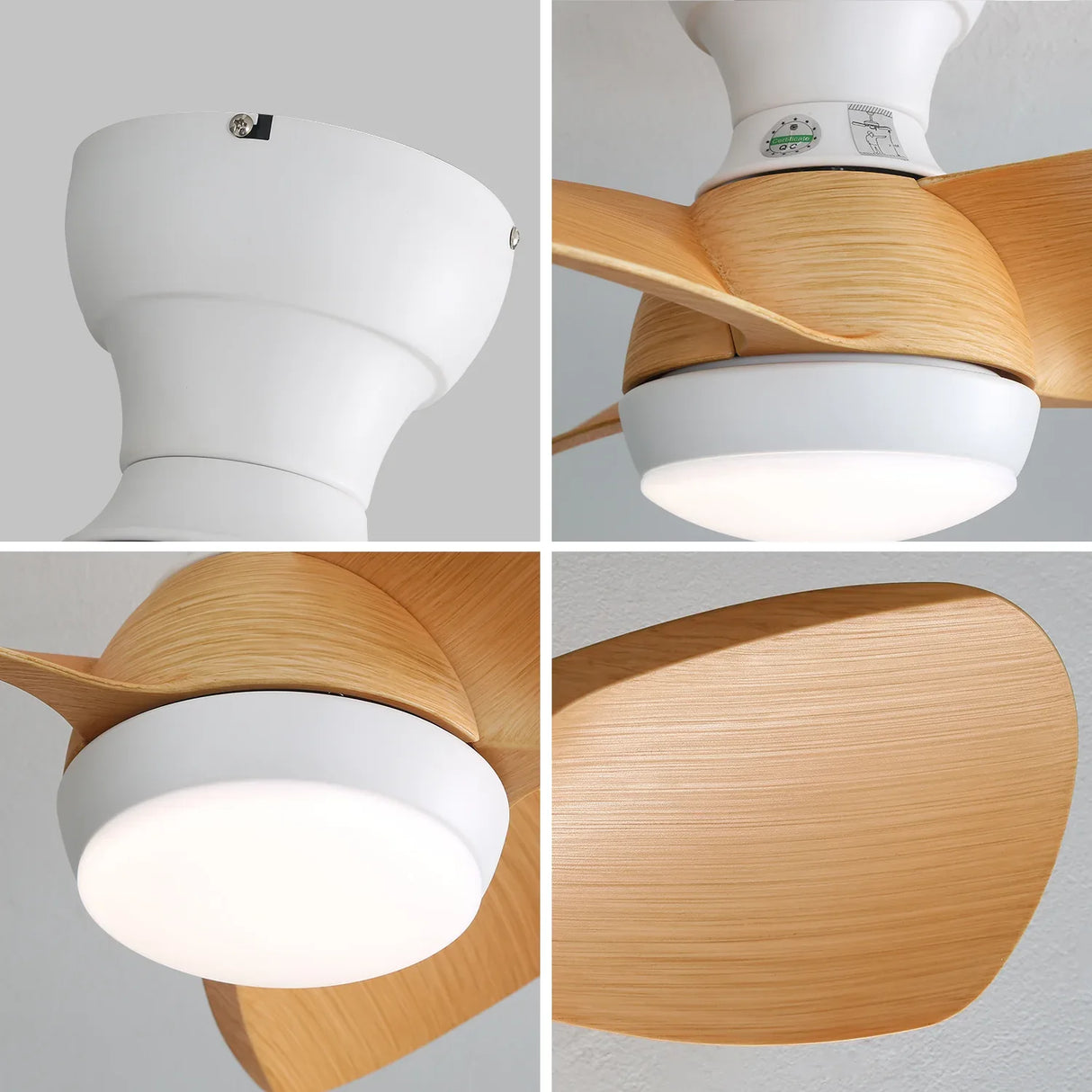 23-Inch LED Ceiling Fan With Light And Remote Control - Omega Lifestyles